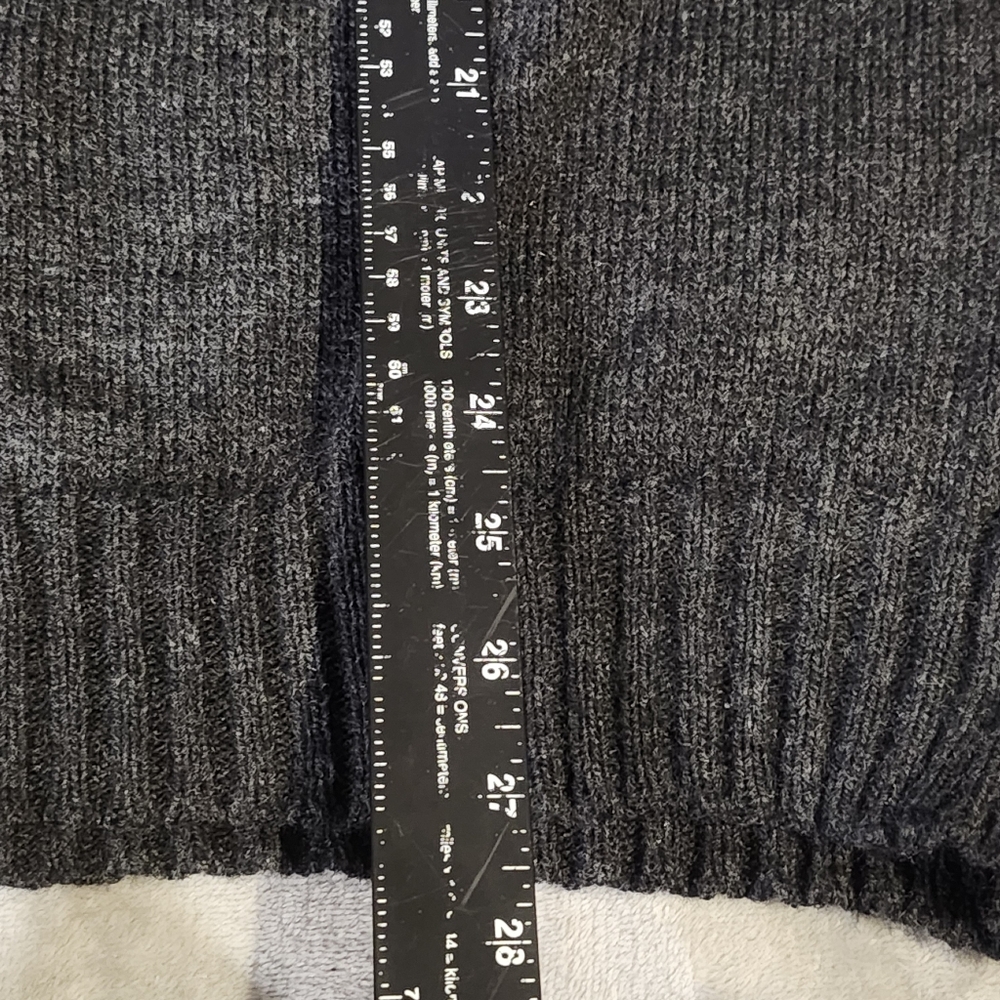 Pincho Poncho Alpaca Wool Sweater Unisex Mens Med, Grandpa-core Charcoal Gray, - Picture 7 of 7